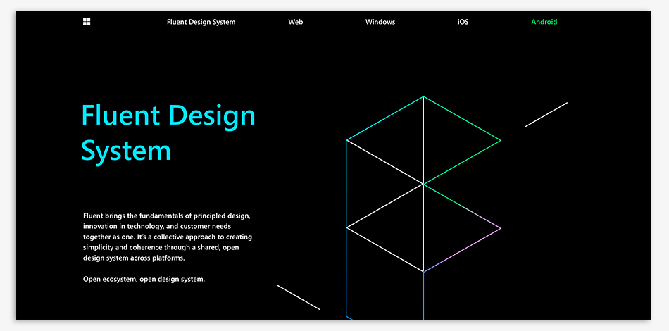 fluent design system, sistema de diseño, microsoft,