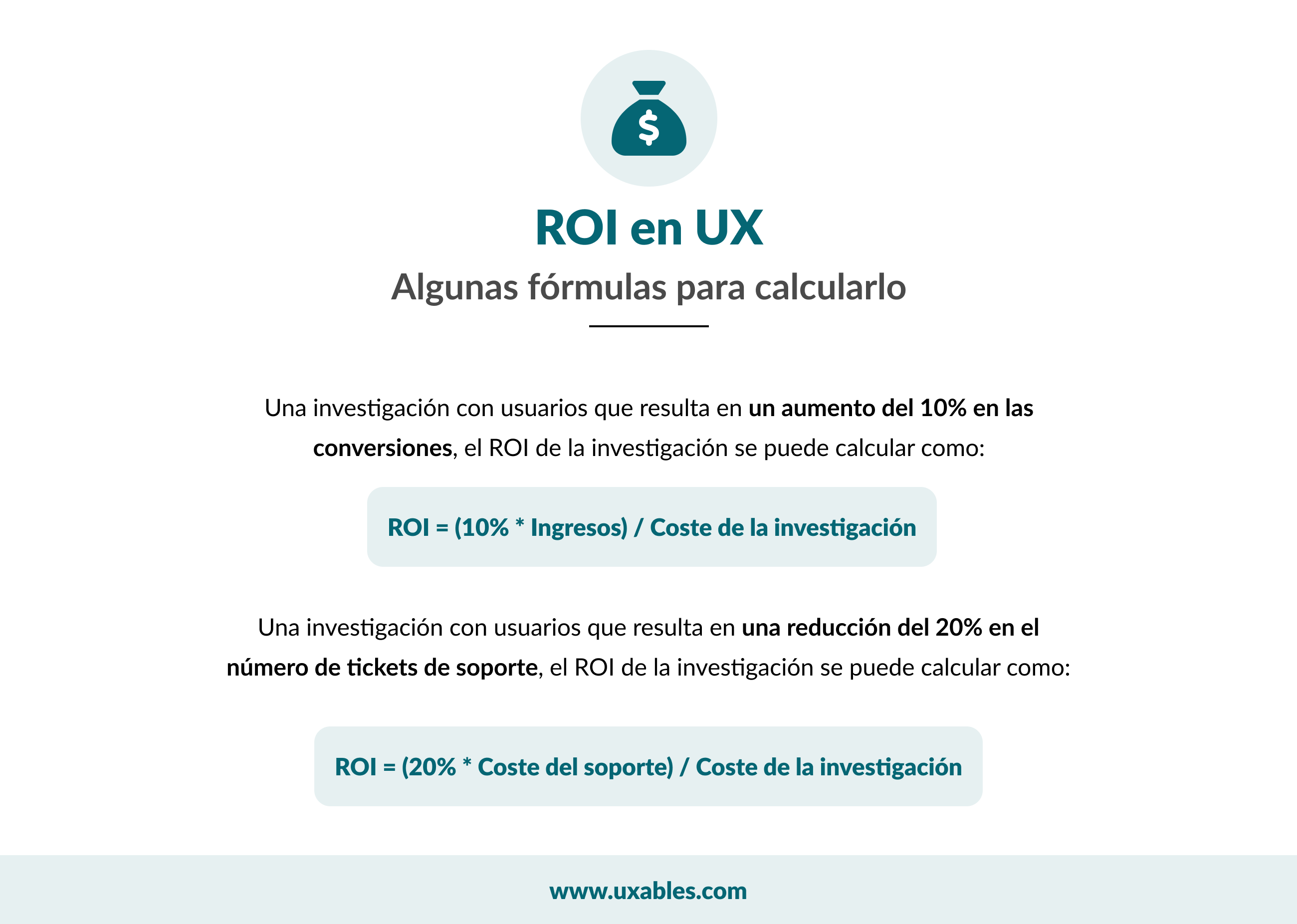 calcular retorno de la inversion en ux, beneficios de ux, investigación usuarios, uxables,
