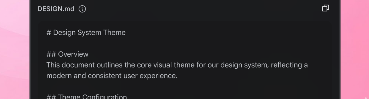design.md, archivo design.md para la ai, sistema de diseño para ia, SD para ia, Figma Make, Sticht, Claude,